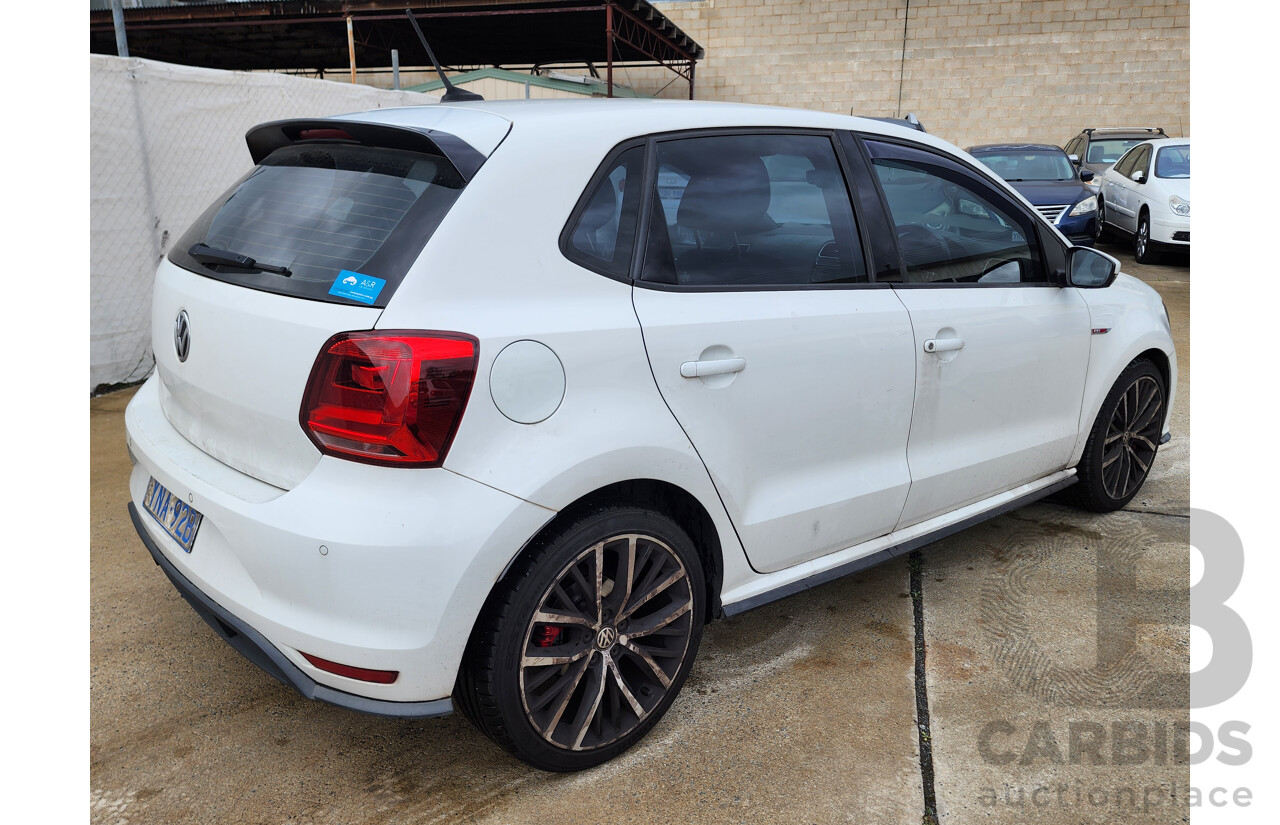 4/2015 Volkswagen Polo GTi 6R MY15 5d Hatchback White 1.8L