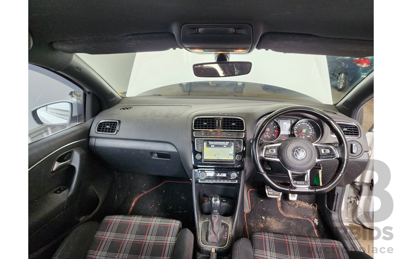 4/2015 Volkswagen Polo GTi 6R MY15 5d Hatchback White 1.8L