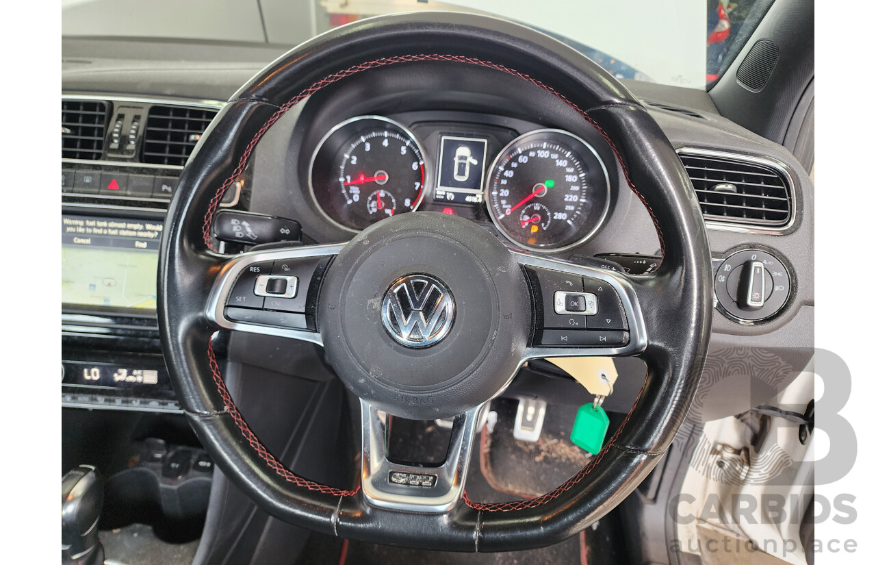 4/2015 Volkswagen Polo GTi 6R MY15 5d Hatchback White 1.8L
