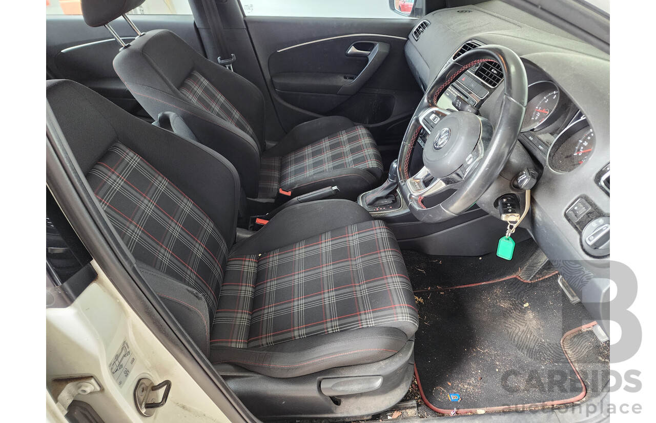 4/2015 Volkswagen Polo GTi 6R MY15 5d Hatchback White 1.8L