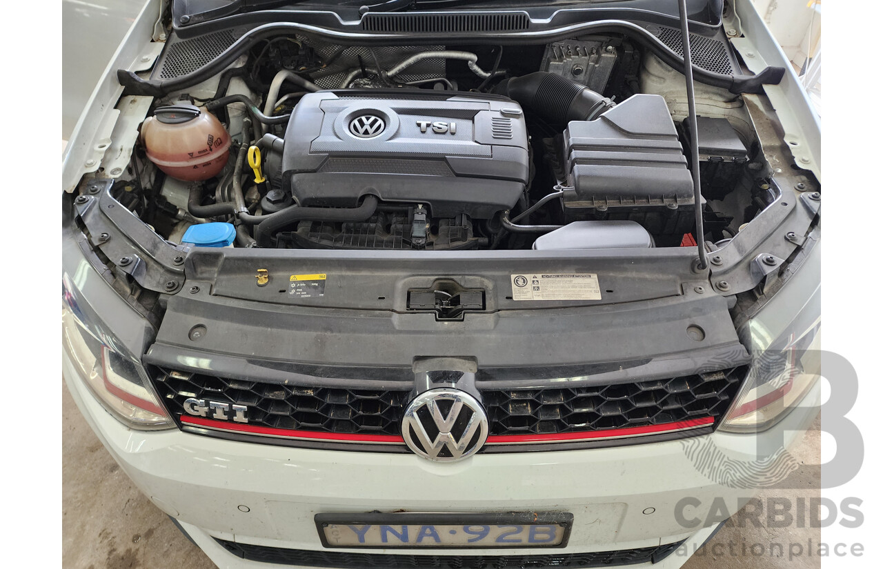 4/2015 Volkswagen Polo GTi 6R MY15 5d Hatchback White 1.8L