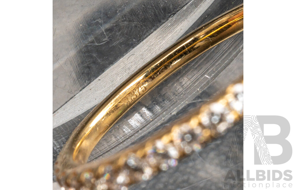 BRAND NEW - 9ct Yellow Gold Diamond Set Wedding Ring, 0.32ct, Size N, 1.62 Grams