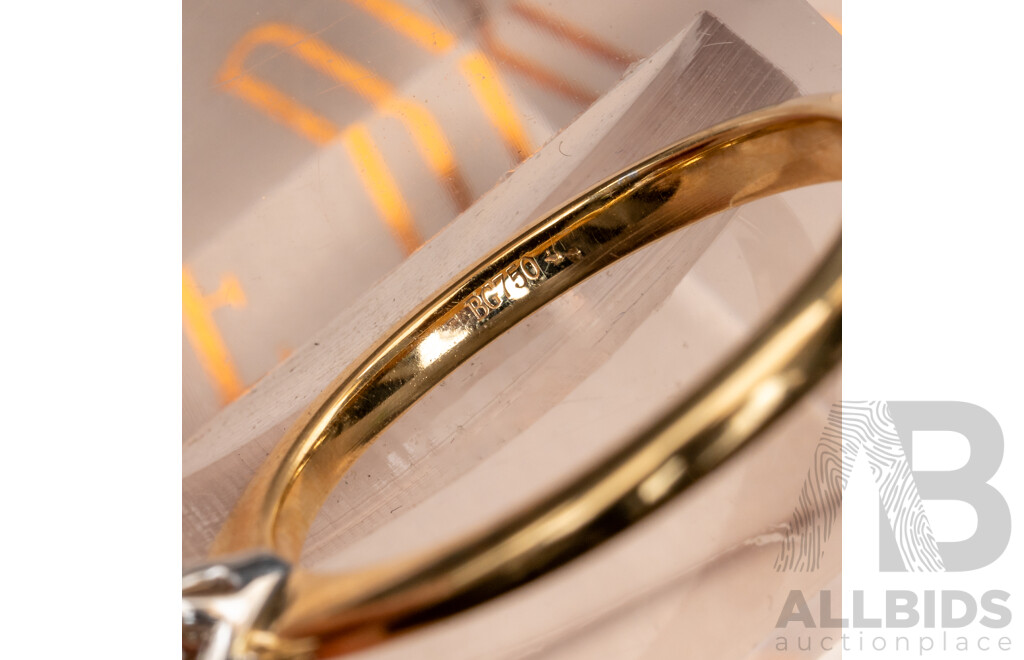 BRAND NEW - 18ct Certified 1.28ct C2/VS2 Argyle Australian Chocolate Diamond Solitiare Ring, Size N, 3.49 Grams