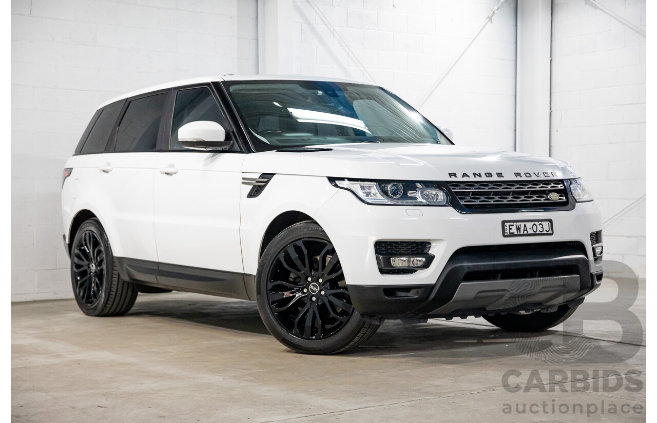 11/2014 Land Rover Range Rover Sport 3.0 TDV6 SE LW 4d Wagon Fuji White Turbo Diesel 3.0L - 7 Seater