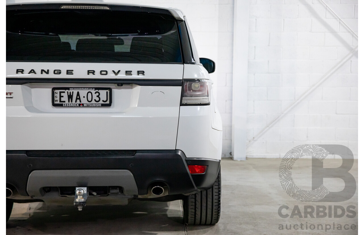 11/2014 Land Rover Range Rover Sport 3.0 TDV6 SE LW 4d Wagon Fuji White Turbo Diesel 3.0L - 7 Seater
