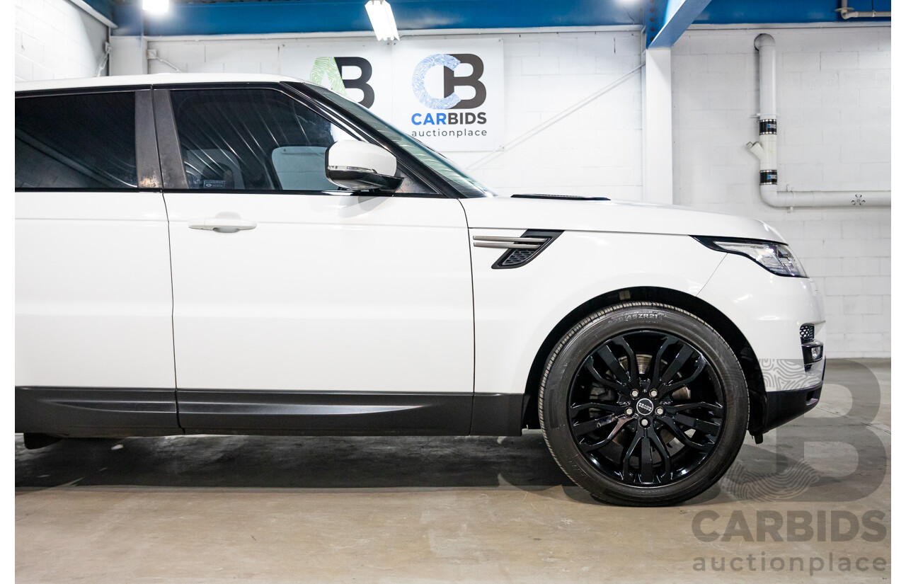 11/2014 Land Rover Range Rover Sport 3.0 TDV6 SE LW 4d Wagon Fuji White Turbo Diesel 3.0L - 7 Seater