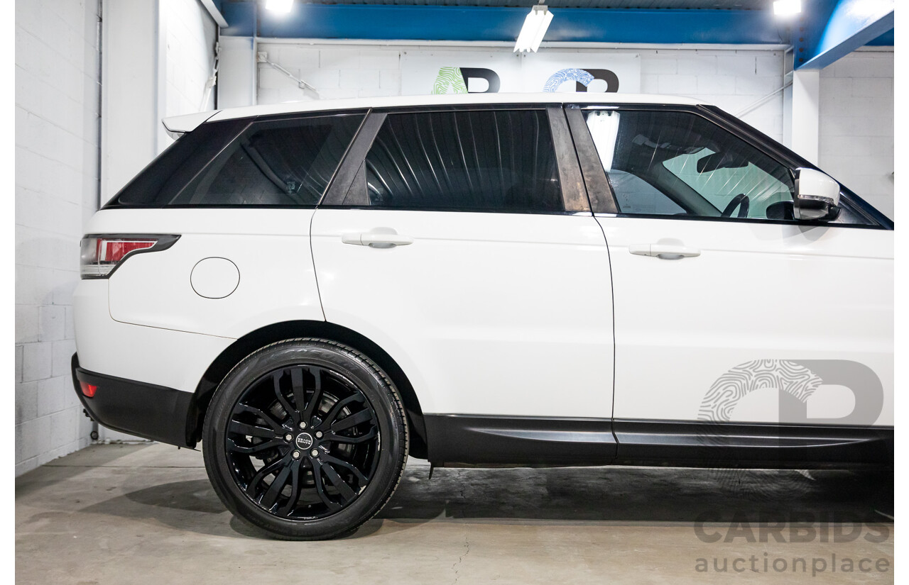 11/2014 Land Rover Range Rover Sport 3.0 TDV6 SE LW 4d Wagon Fuji White Turbo Diesel 3.0L - 7 Seater