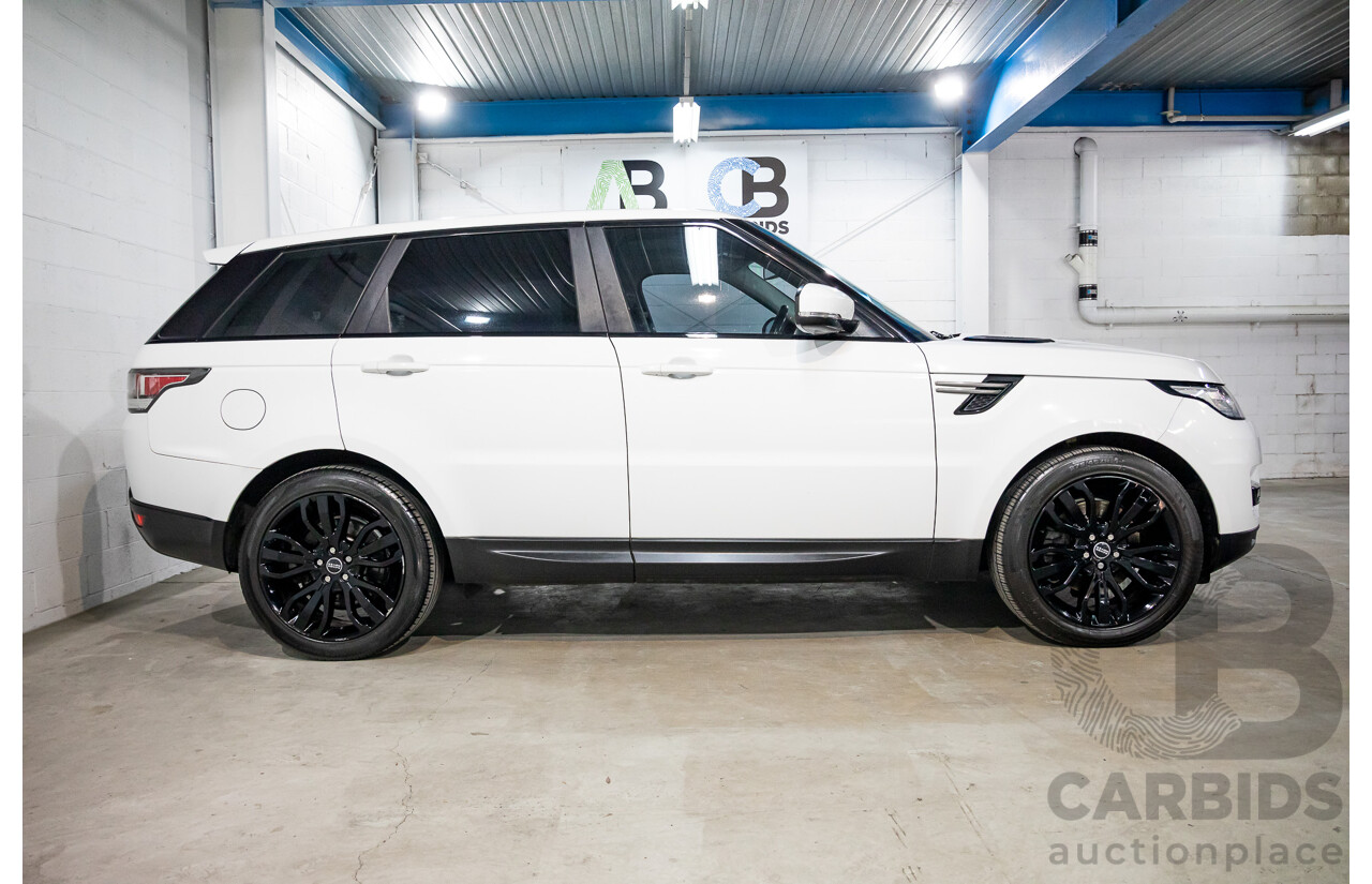 11/2014 Land Rover Range Rover Sport 3.0 TDV6 SE LW 4d Wagon Fuji White Turbo Diesel 3.0L - 7 Seater