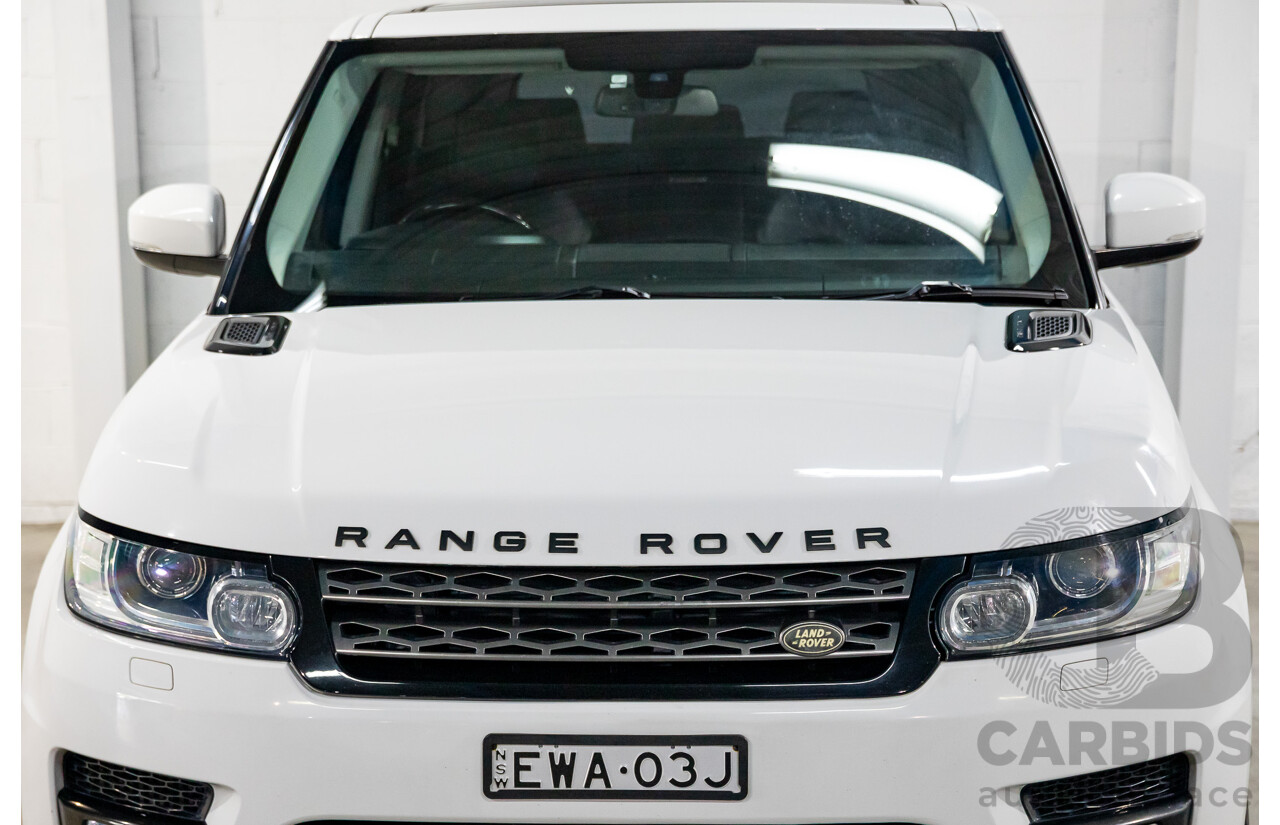 11/2014 Land Rover Range Rover Sport 3.0 TDV6 SE LW 4d Wagon Fuji White Turbo Diesel 3.0L - 7 Seater