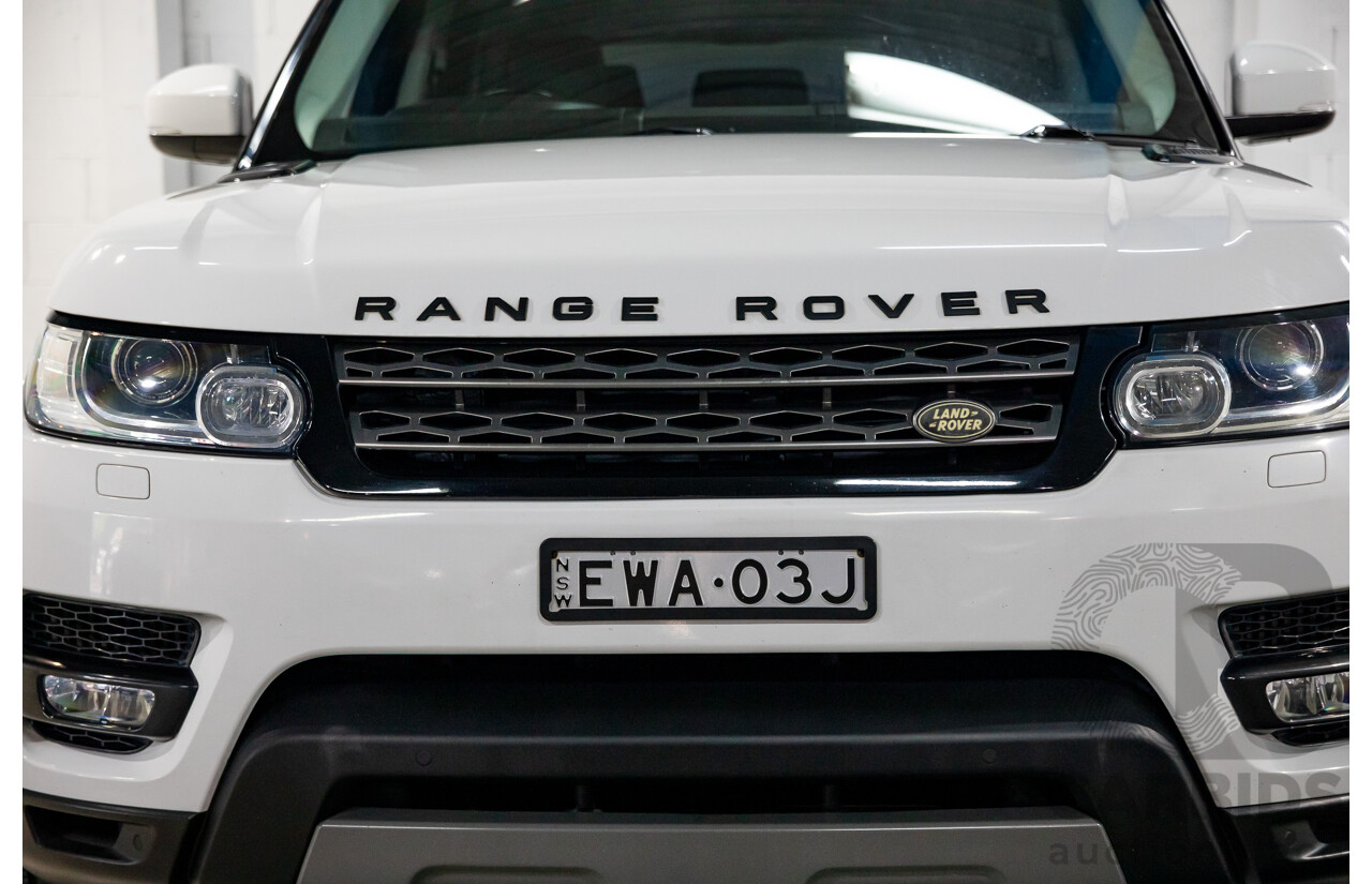 11/2014 Land Rover Range Rover Sport 3.0 TDV6 SE LW 4d Wagon Fuji White Turbo Diesel 3.0L - 7 Seater