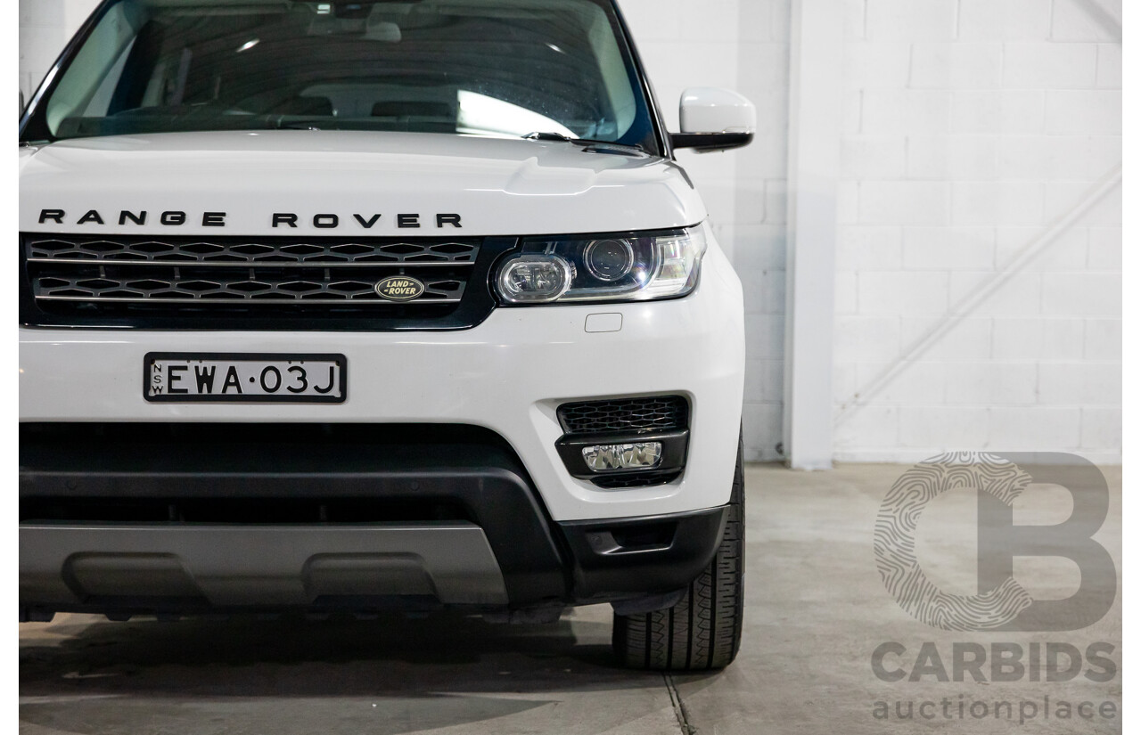 11/2014 Land Rover Range Rover Sport 3.0 TDV6 SE LW 4d Wagon Fuji White Turbo Diesel 3.0L - 7 Seater