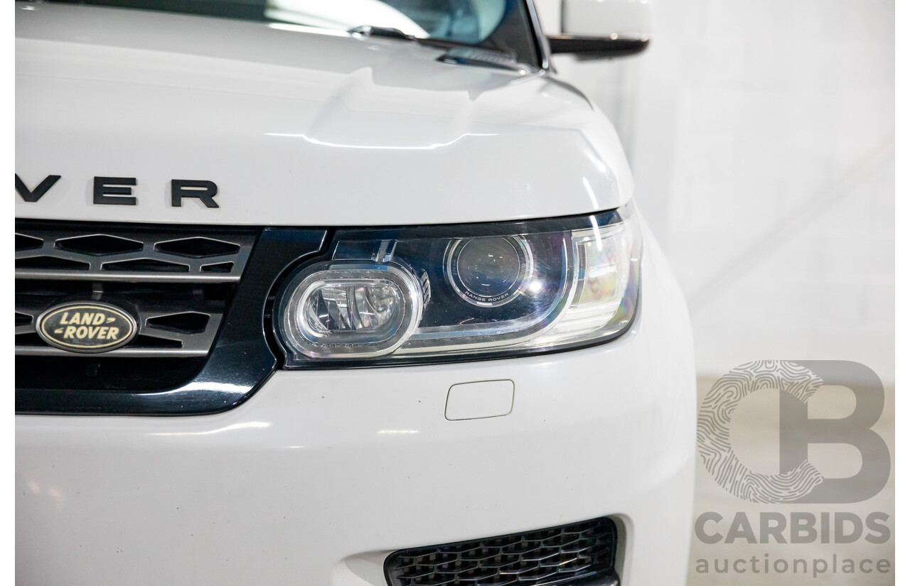 11/2014 Land Rover Range Rover Sport 3.0 TDV6 SE LW 4d Wagon Fuji White Turbo Diesel 3.0L - 7 Seater