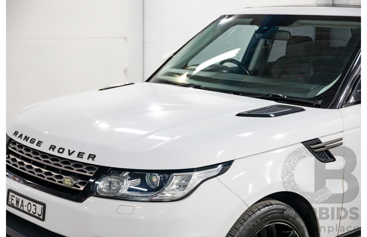 11/2014 Land Rover Range Rover Sport 3.0 TDV6 SE LW 4d Wagon Fuji White Turbo Diesel 3.0L - 7 Seater