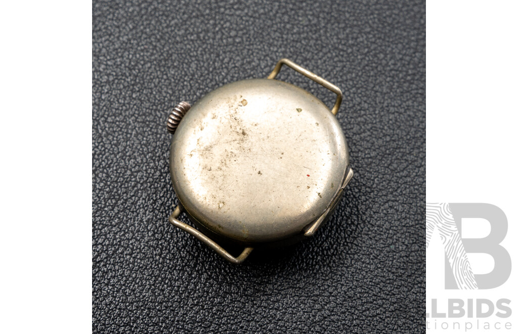 Antique Angus & Coote 25mm Wrist Watch, No Band, Pure Nickel Casing