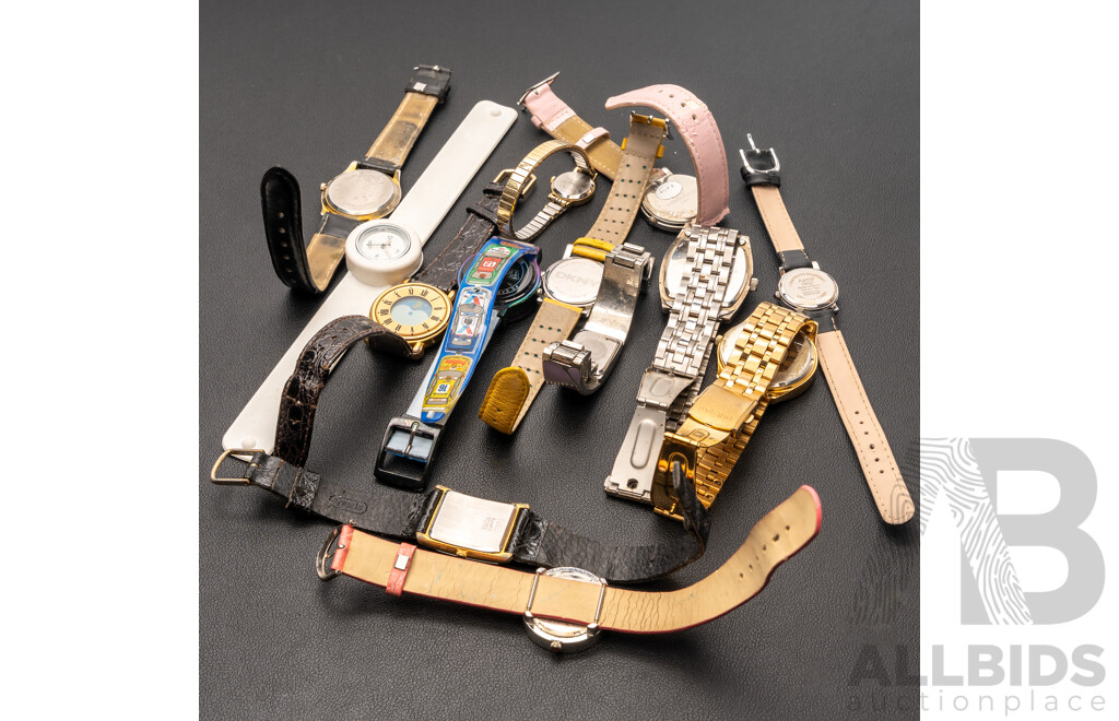 Mixed Collection of (13) Watches Including Mens Pulsar, Ladies DKNY & Peter Alexander