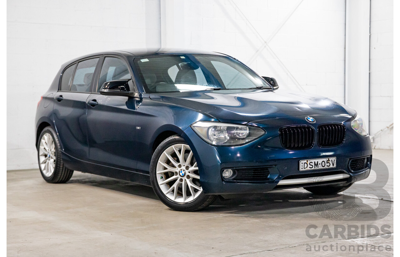 3/2012 BMW 118i Urban F20 5d Hatchback Midnight Blue Metallic Turbo 1.6L