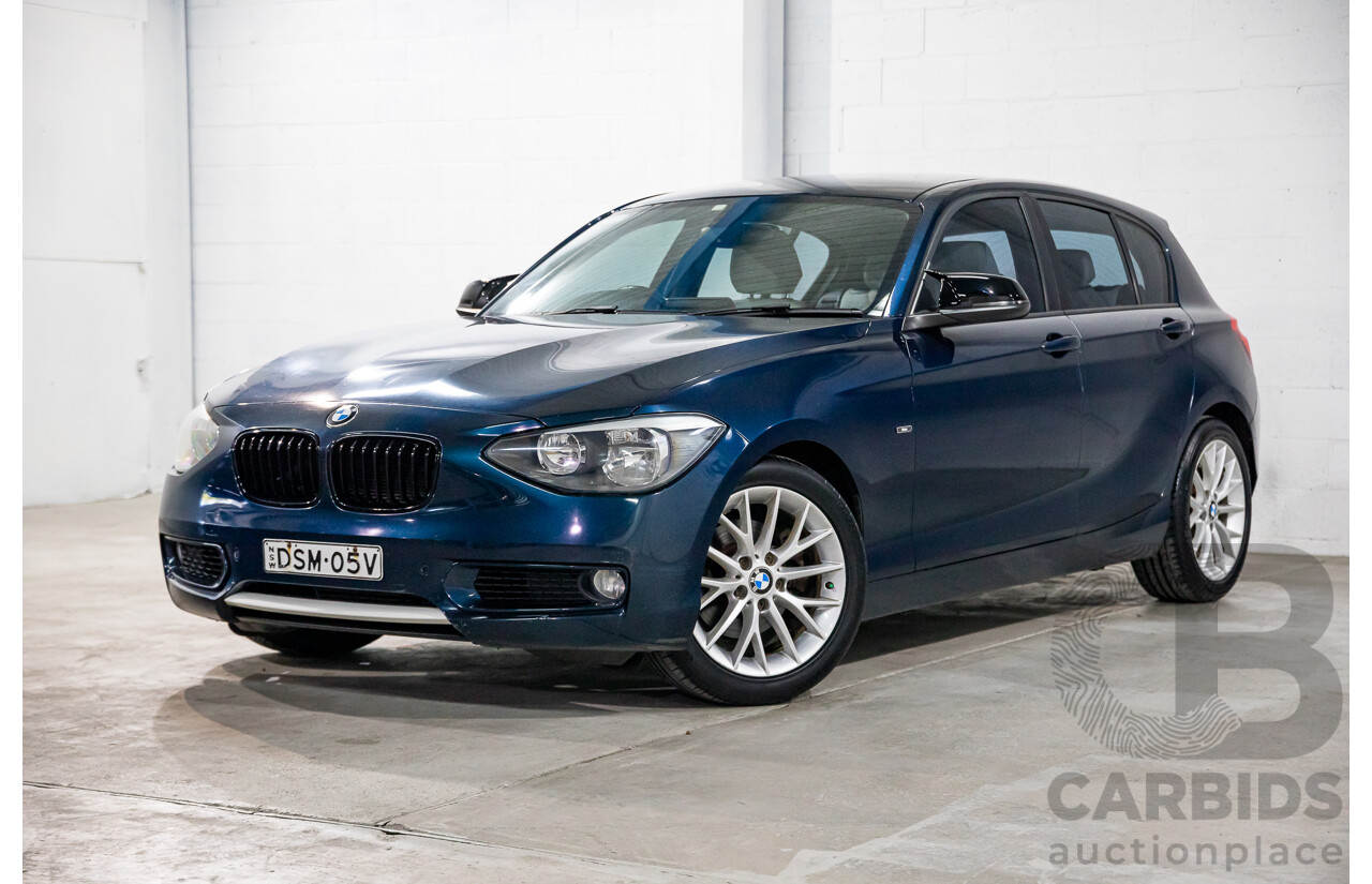 3/2012 BMW 118i Urban F20 5d Hatchback Midnight Blue Metallic Turbo 1.6L