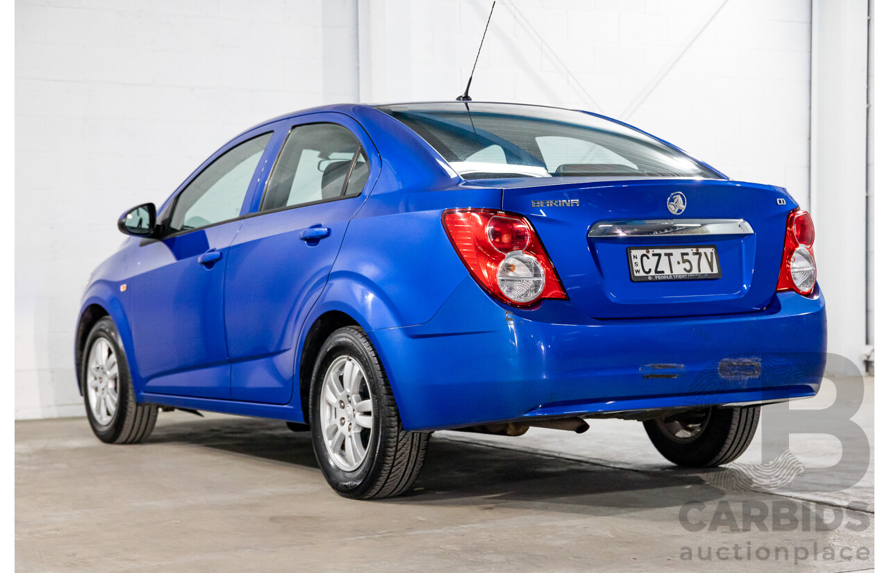 7/2015 Holden Barina CD TM MY16 4d Sedan Boracay Blue 1.6L