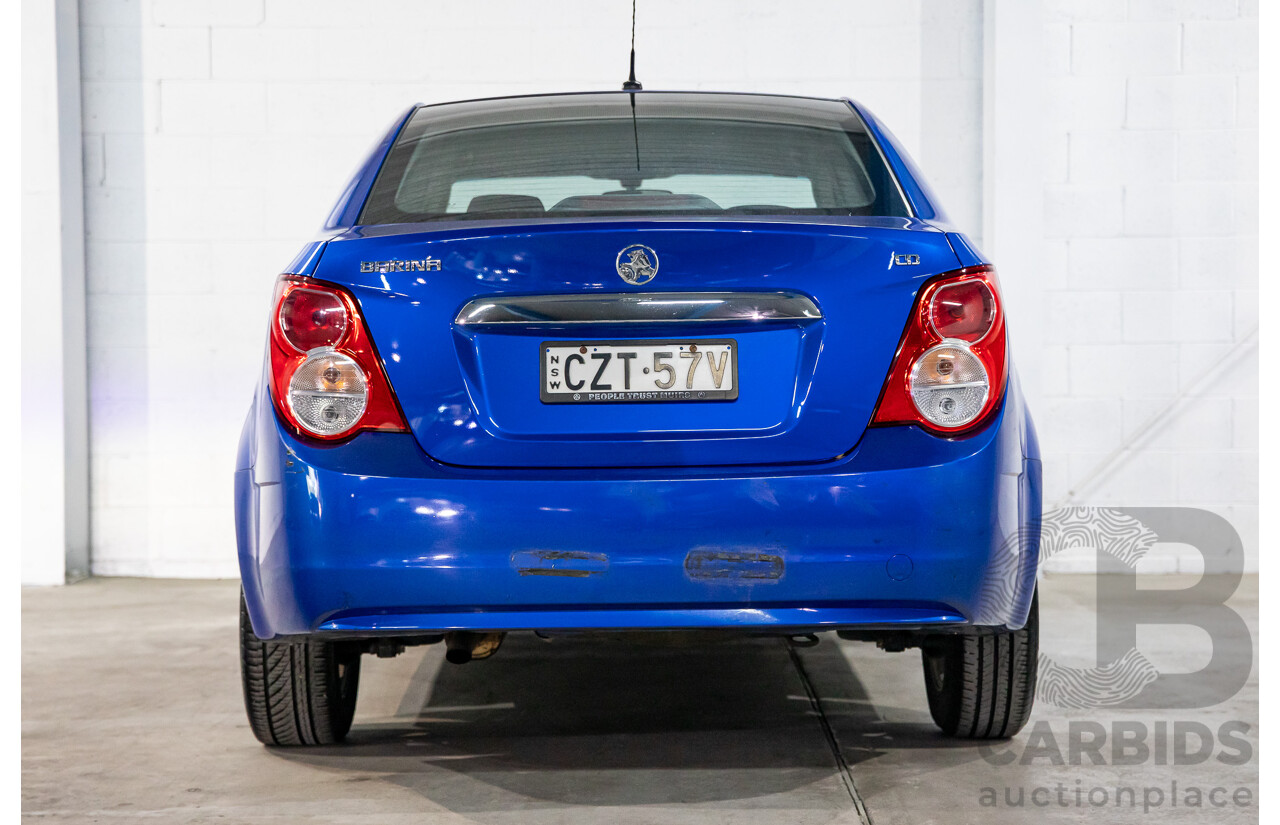 7/2015 Holden Barina CD TM MY16 4d Sedan Boracay Blue 1.6L