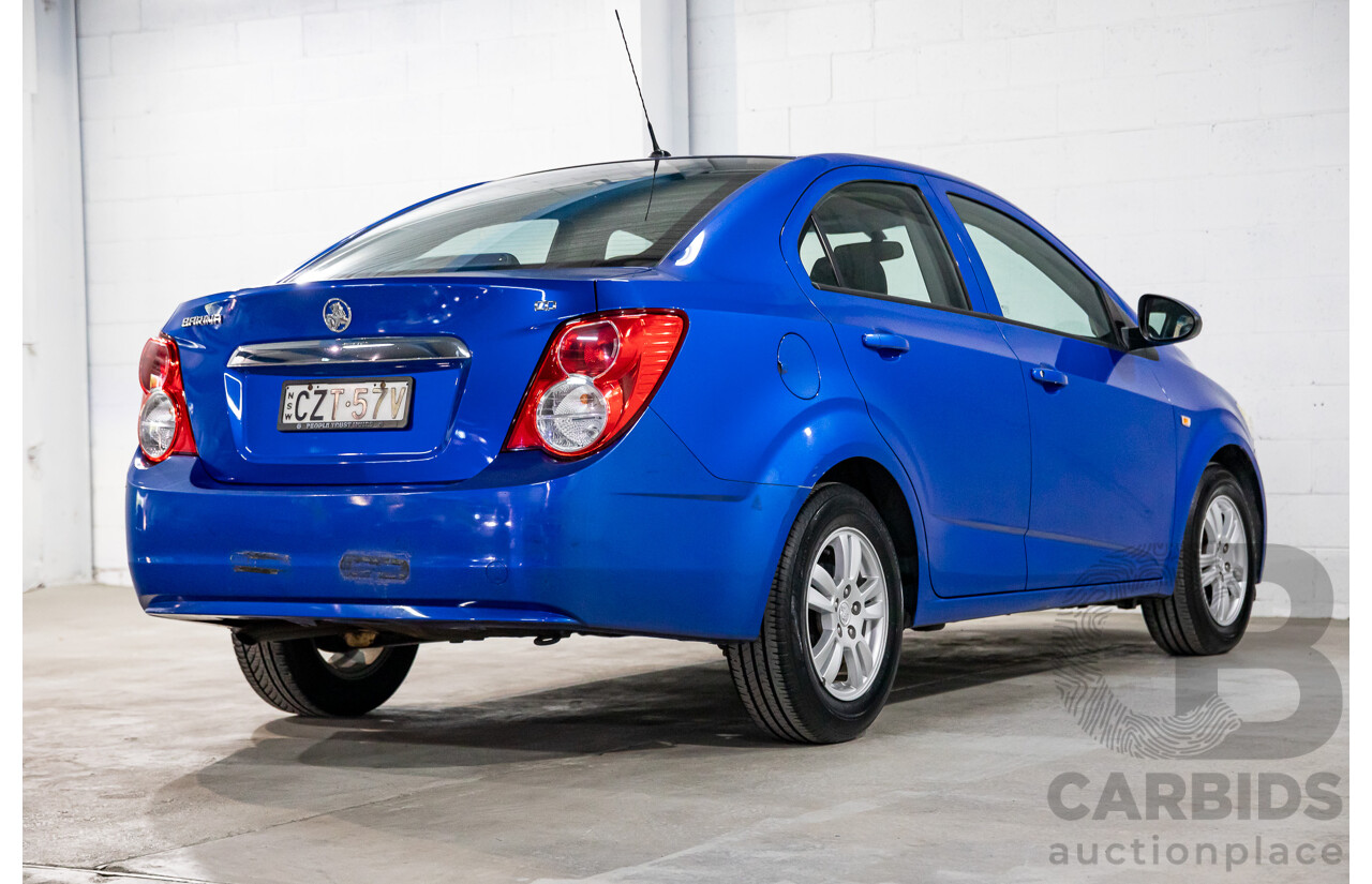 7/2015 Holden Barina CD TM MY16 4d Sedan Boracay Blue 1.6L