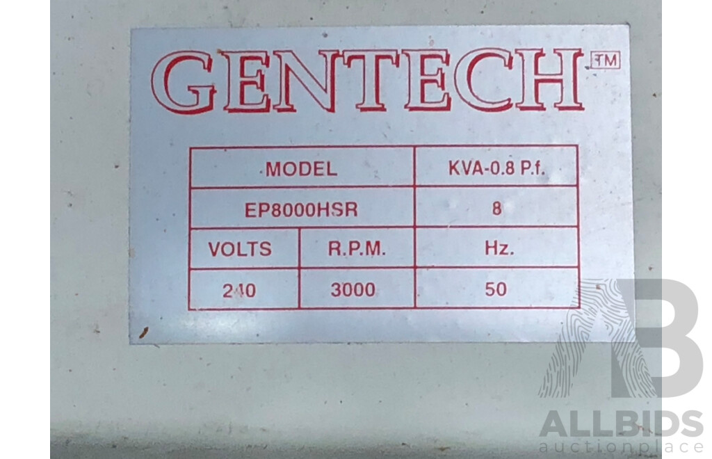 Gentech 8 KVA Honda Powered Generator
