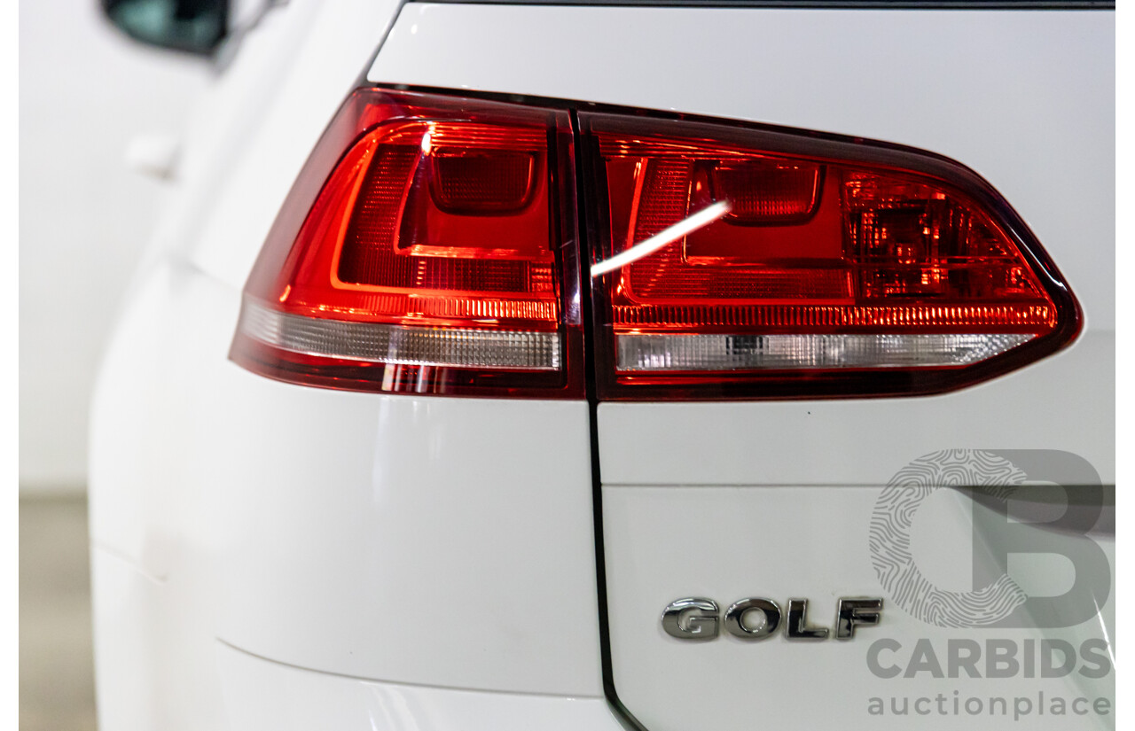 7/2014 Volkswagen Golf 90 TSI Comfortline AU MY14 4d Wagon Pure White Turbo 1.4L