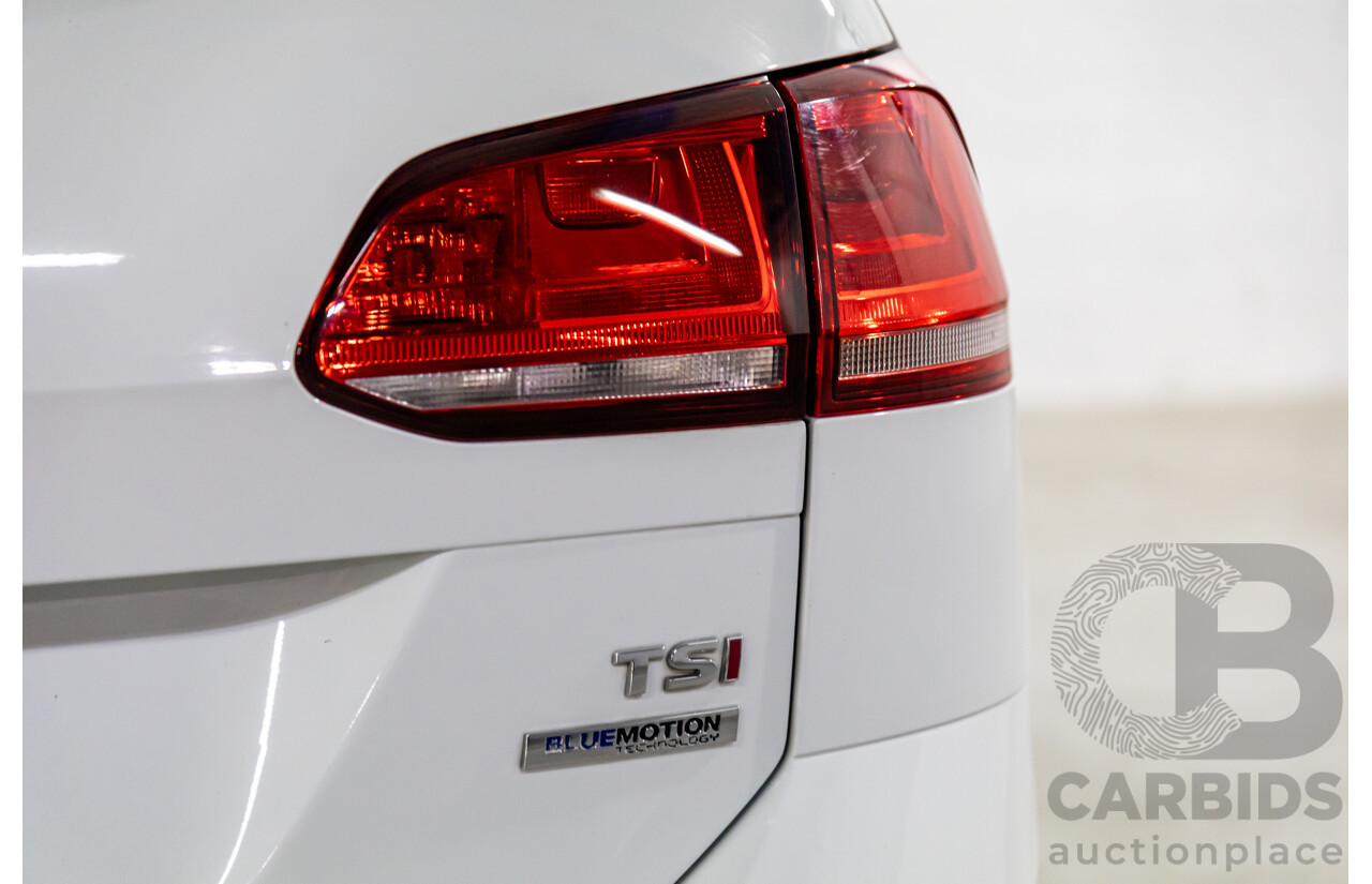 7/2014 Volkswagen Golf 90 TSI Comfortline AU MY14 4d Wagon Pure White Turbo 1.4L