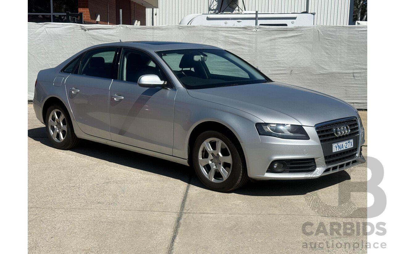 8/2010 Audi A4 1.8 TFSI B8 (8K) 4d Sedan Silver 1.8L