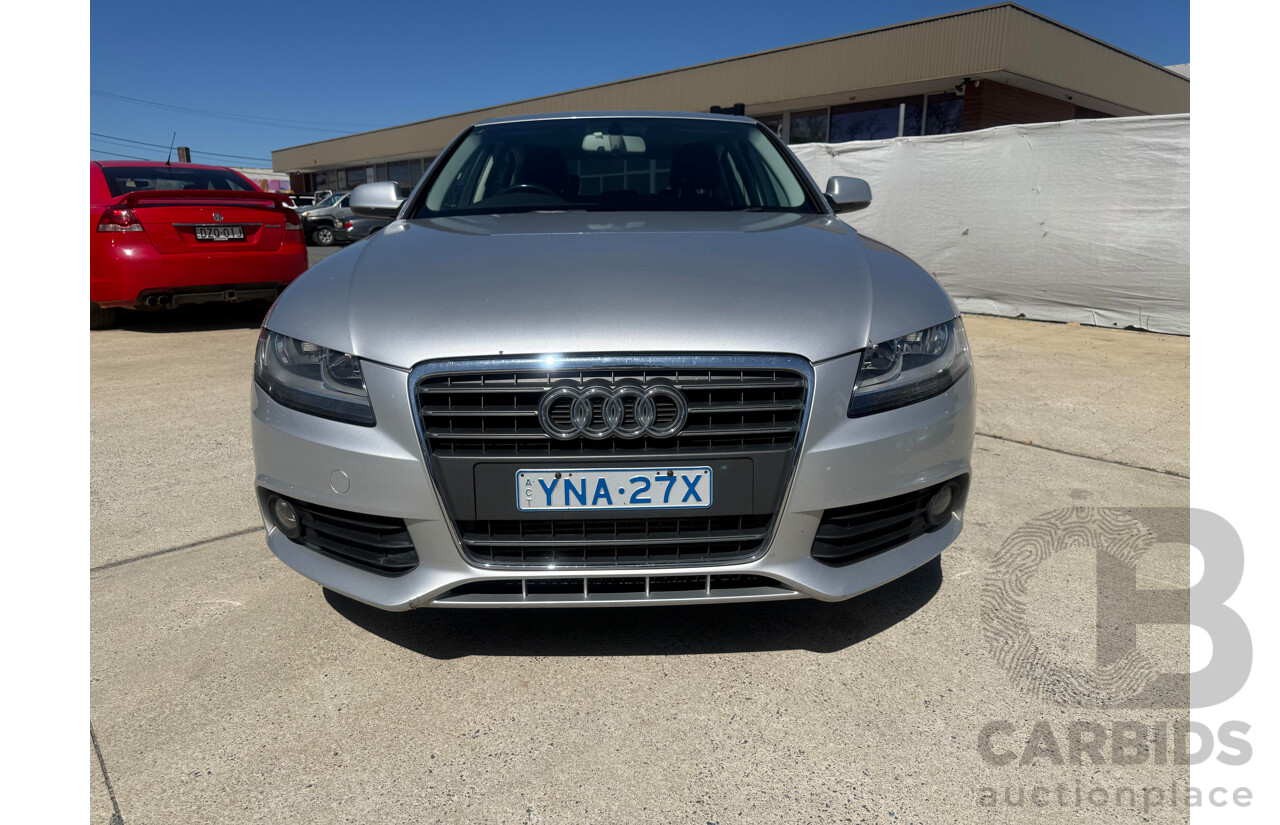 8/2010 Audi A4 1.8 TFSI B8 (8K) 4d Sedan Silver 1.8L