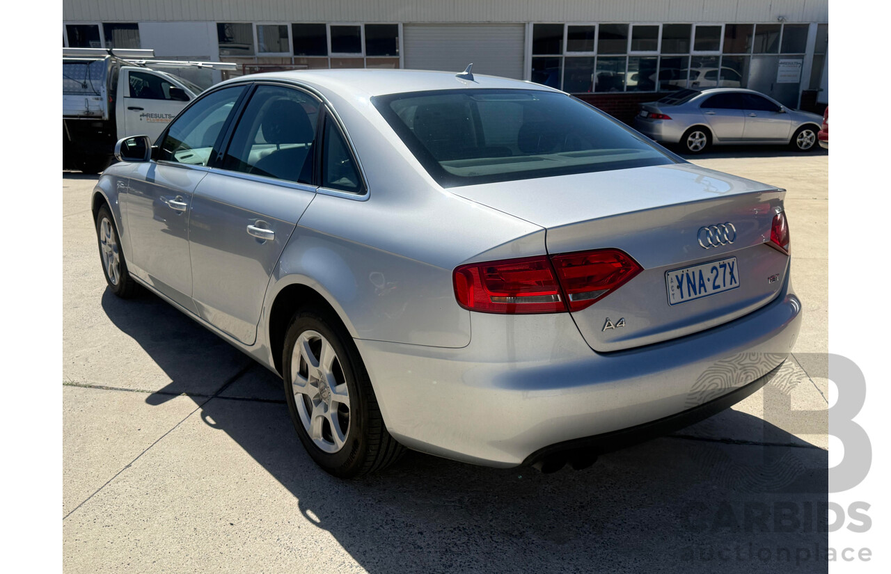 8/2010 Audi A4 1.8 TFSI B8 (8K) 4d Sedan Silver 1.8L
