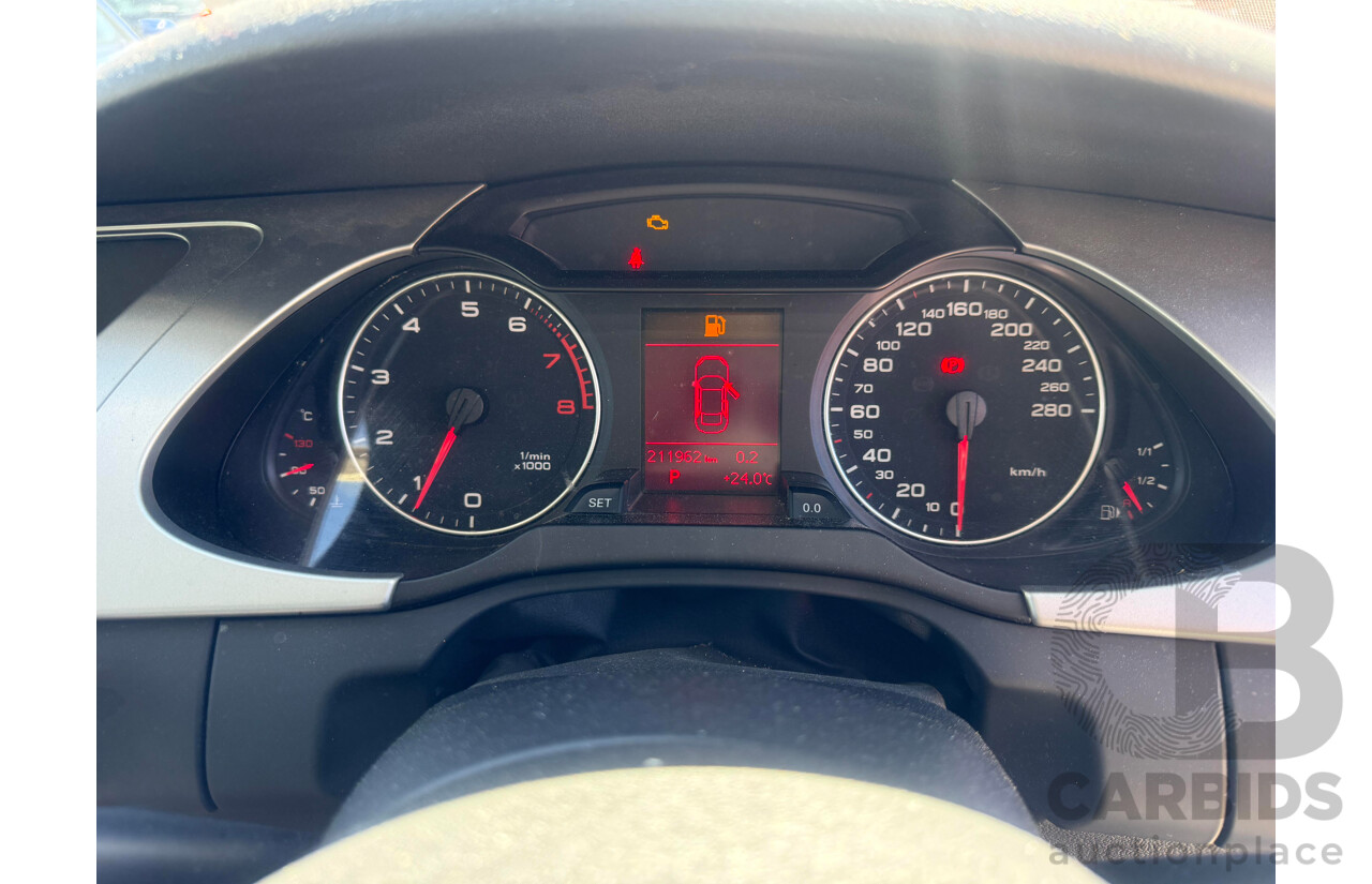 8/2010 Audi A4 1.8 TFSI B8 (8K) 4d Sedan Silver 1.8L