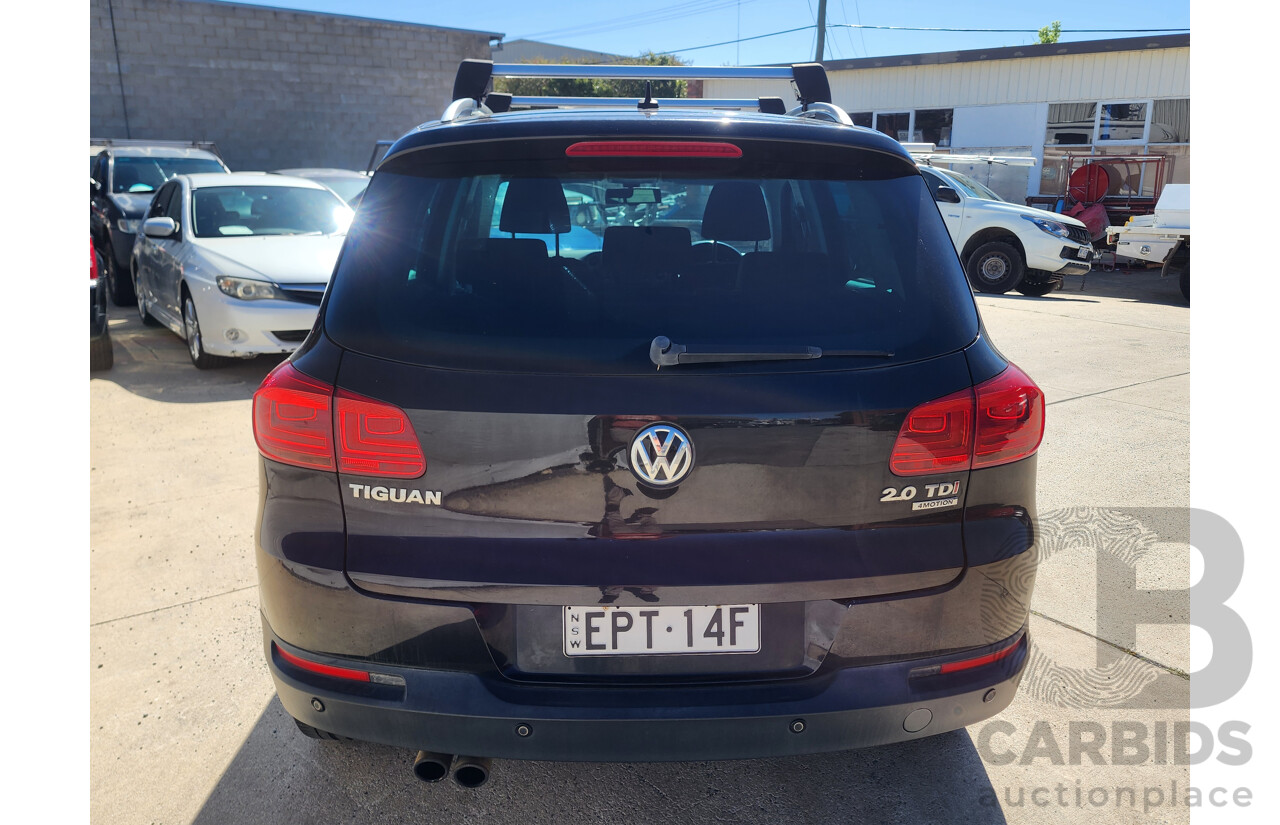 12/2014 Volkswagen Tiguan 130 TDI (4x4) 5NC MY15 4d Wagon Black 2.0L