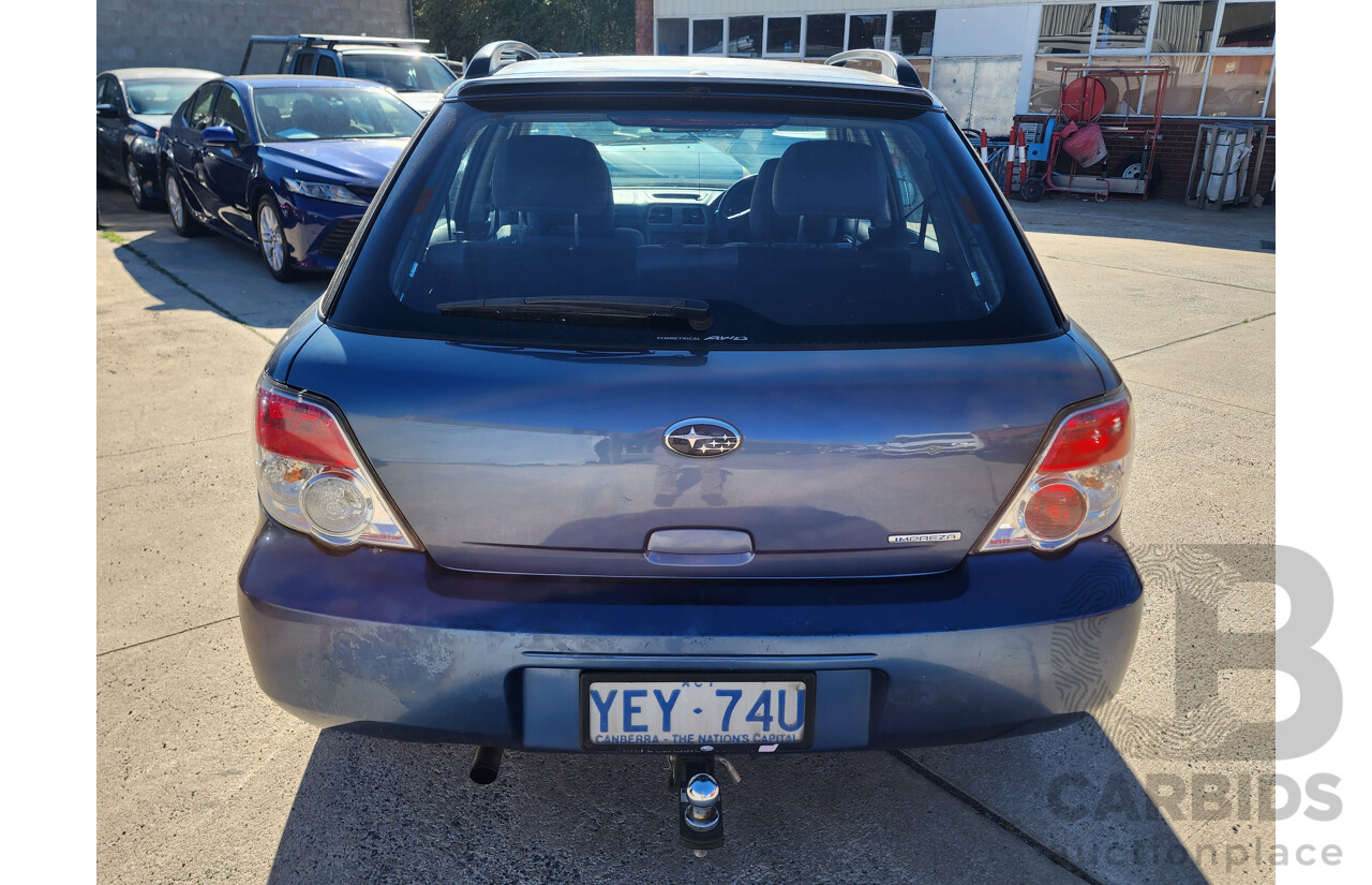 4/2007 Subaru Impreza 2.0i (awd) MY07 5d Hatchback Blue 2.0L