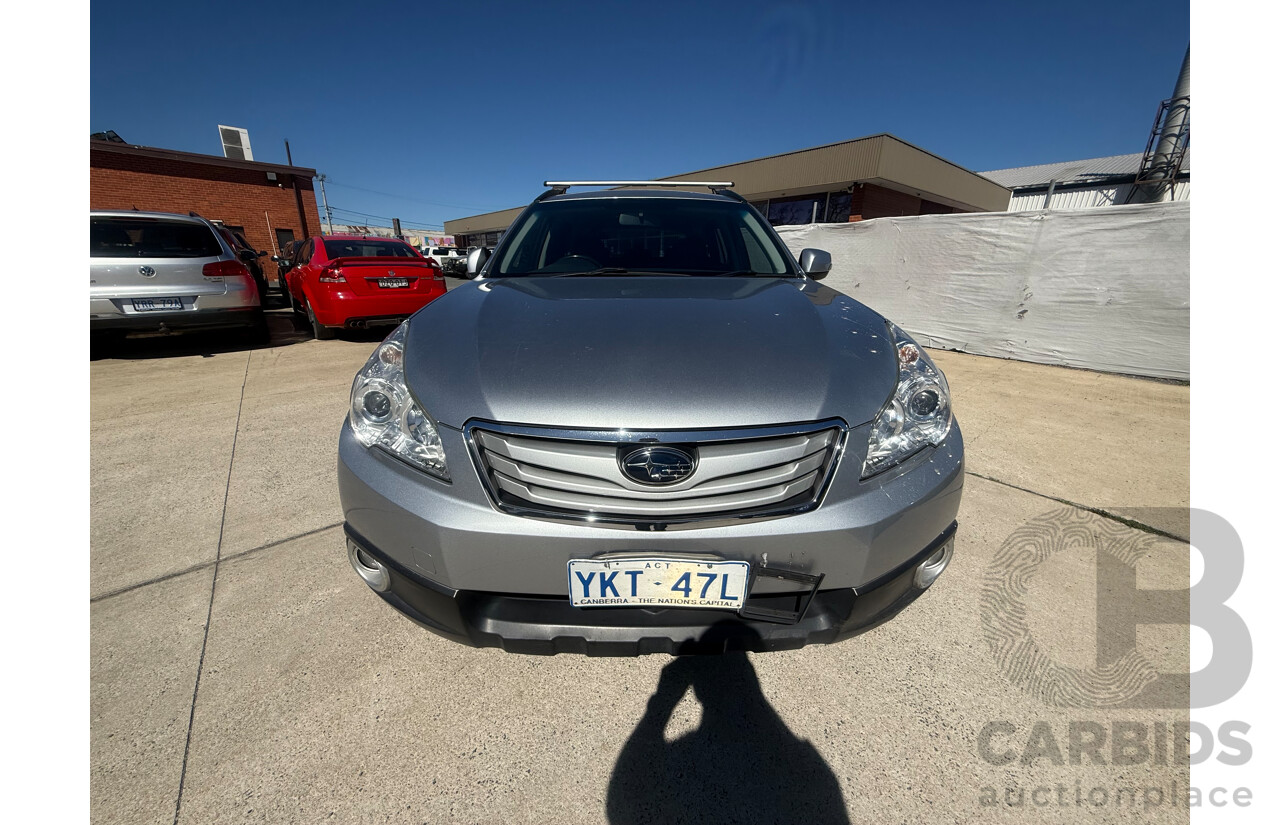 2/2012 Subaru Outback 2.5i Premium MY12 4d Wagon Silver 2.5L