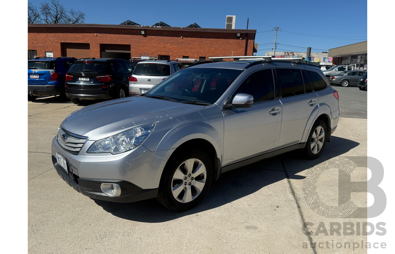 2/2012 Subaru Outback 2.5i Premium MY12 4d Wagon Silver 2.5L