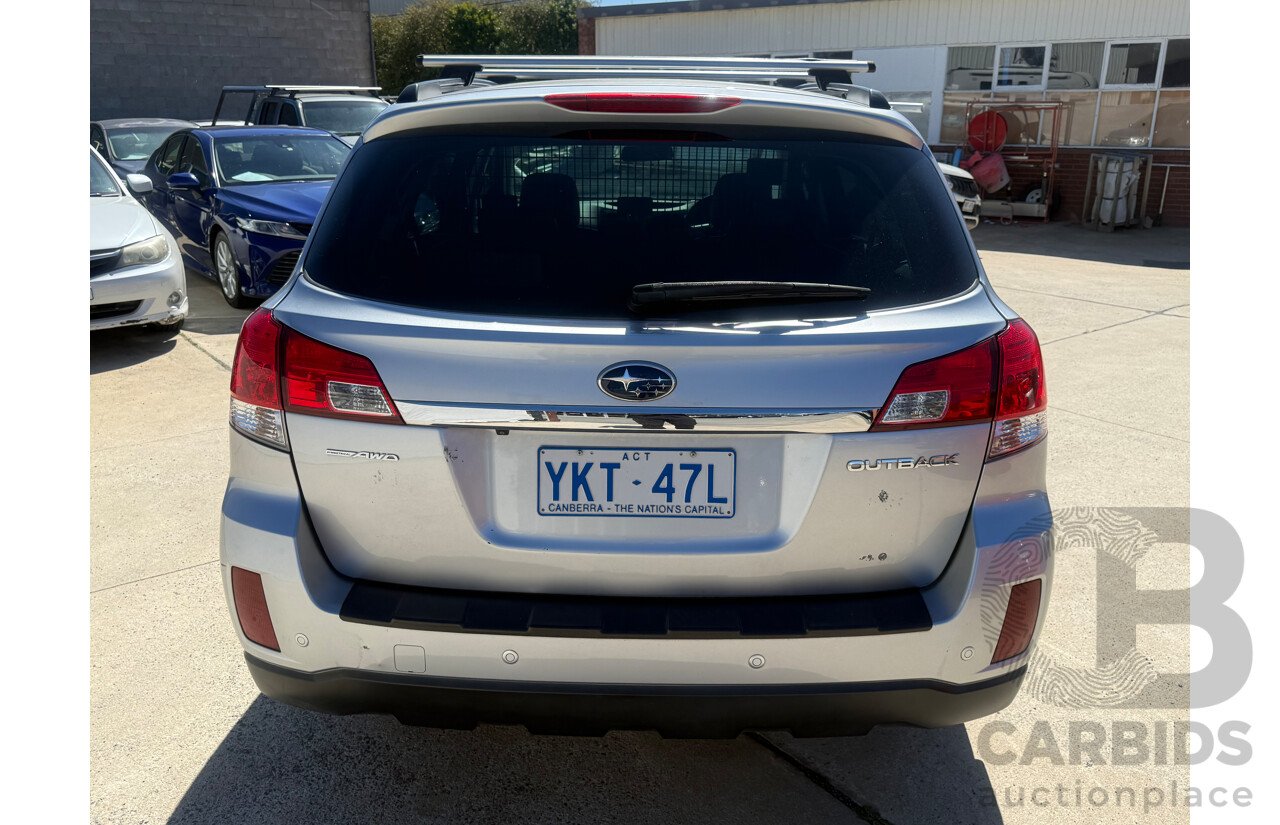 2/2012 Subaru Outback 2.5i Premium MY12 4d Wagon Silver 2.5L