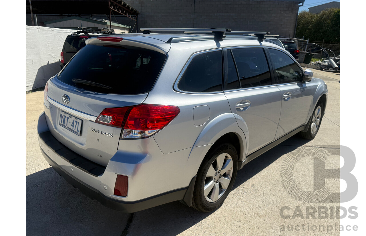 2/2012 Subaru Outback 2.5i Premium MY12 4d Wagon Silver 2.5L