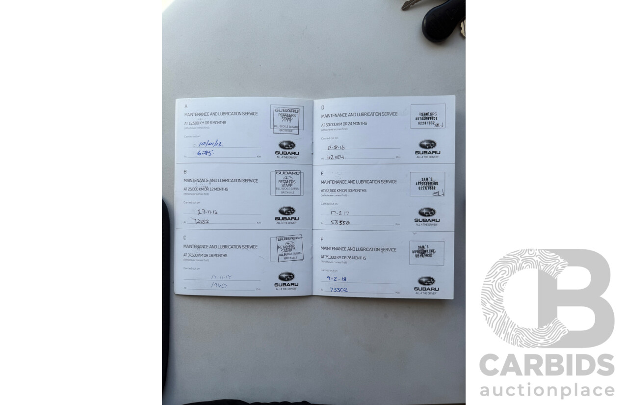 2/2012 Subaru Outback 2.5i Premium MY12 4d Wagon Silver 2.5L