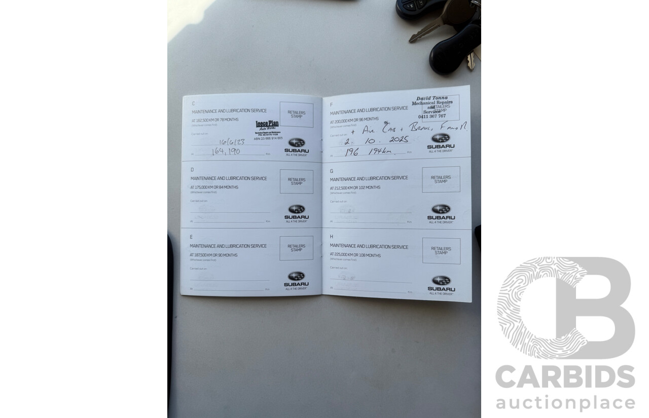2/2012 Subaru Outback 2.5i Premium MY12 4d Wagon Silver 2.5L