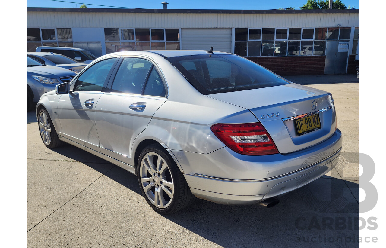 11/2010 Mercedes-Benz C250 CGI Avantgarde W204 MY10 4d Sedan Silver 1.8L