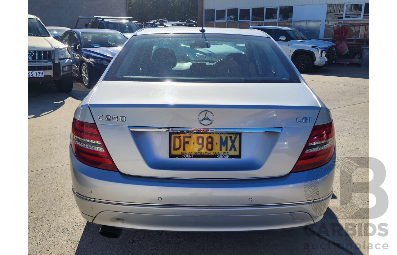 11/2010 Mercedes-Benz C250 CGI Avantgarde W204 MY10 4d Sedan Silver 1.8L