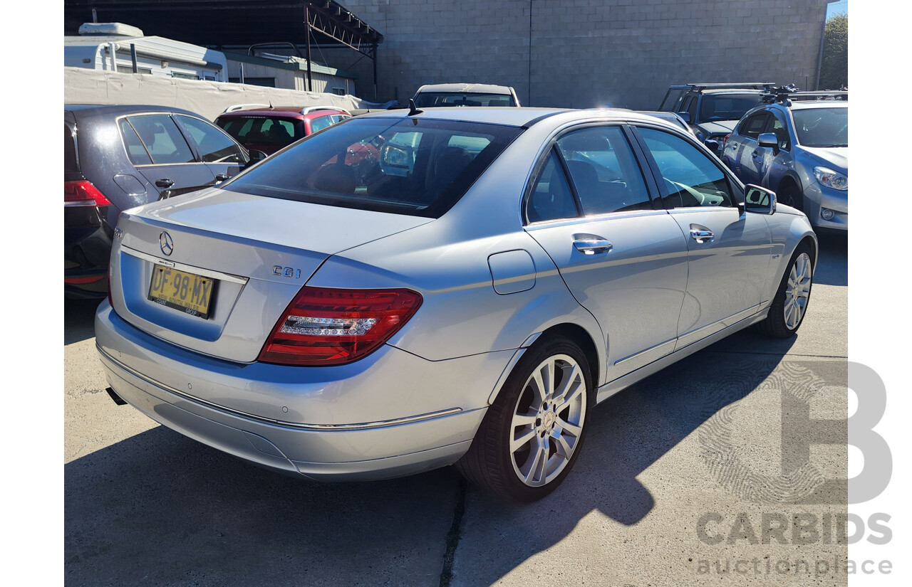 11/2010 Mercedes-Benz C250 CGI Avantgarde W204 MY10 4d Sedan Silver 1.8L