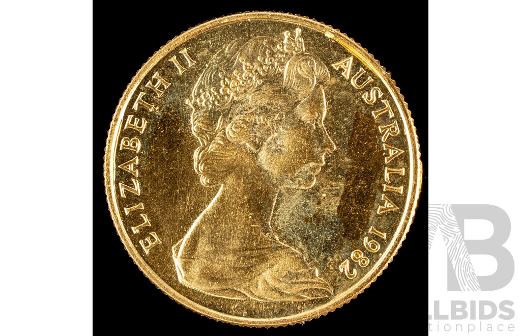 Australian RAM 1982 Gold Two Hundred Dollar Proof Coin, XII Commonwealth Games .916
