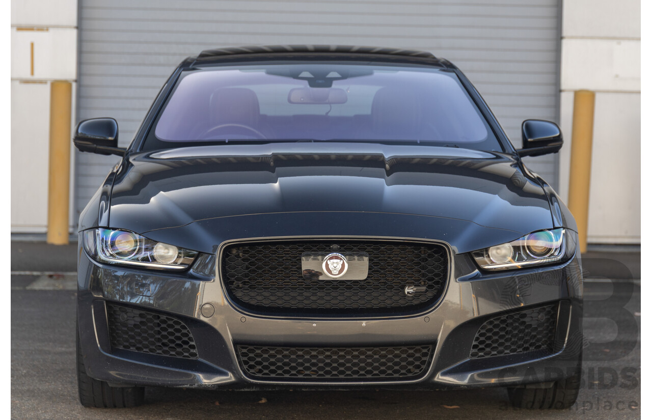 03/2018 Jaguar XE S 35t (280kW RWD) MY18 4d Sedan Carpathian Grey Metallic Supercharged V6 3.0L