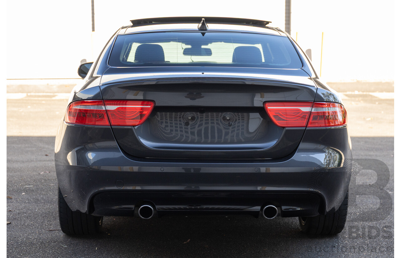 03/2018 Jaguar XE S 35t (280kW RWD) MY18 4d Sedan Carpathian Grey Metallic Supercharged V6 3.0L