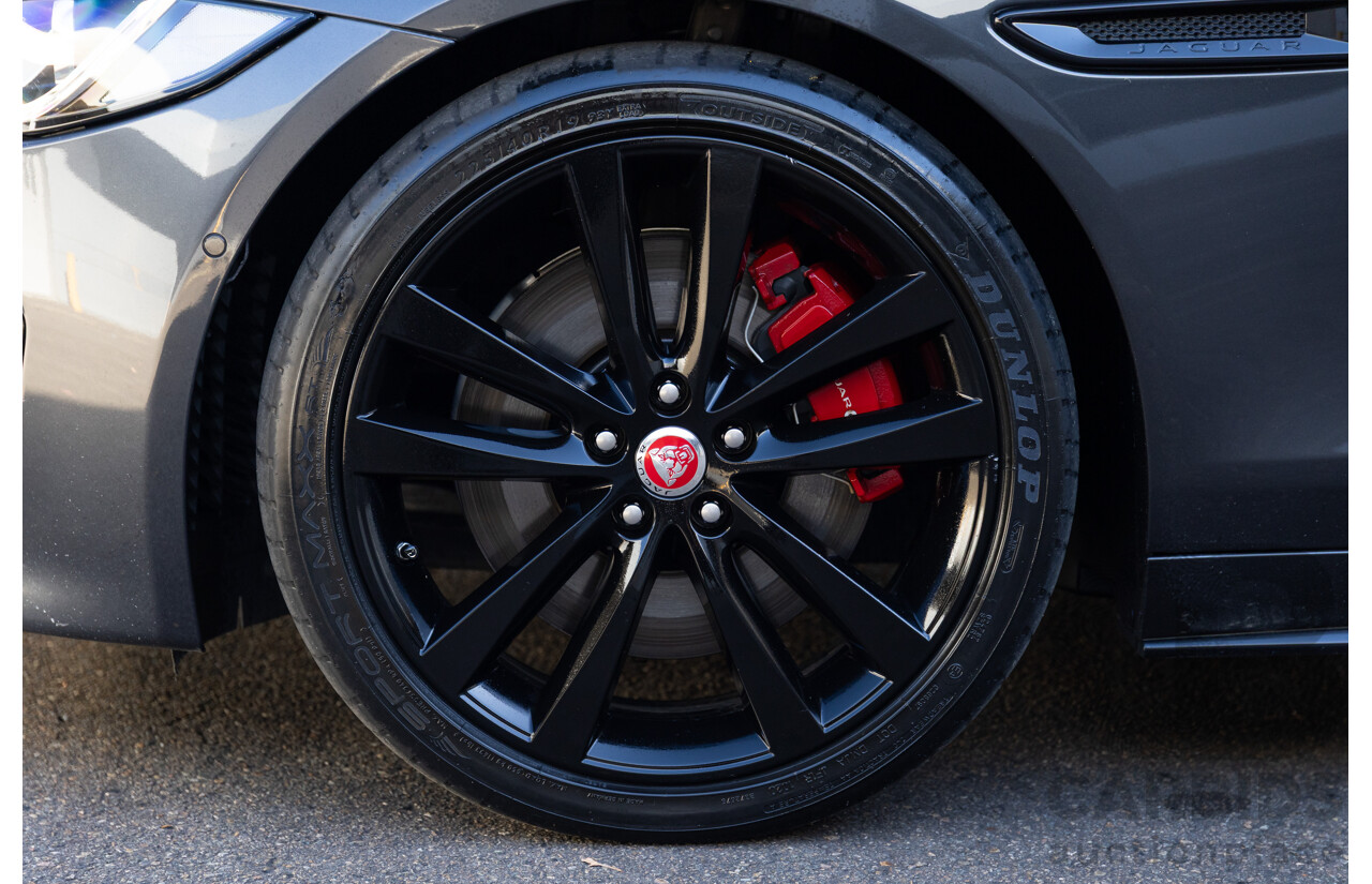 03/2018 Jaguar XE S 35t (280kW RWD) MY18 4d Sedan Carpathian Grey Metallic Supercharged V6 3.0L