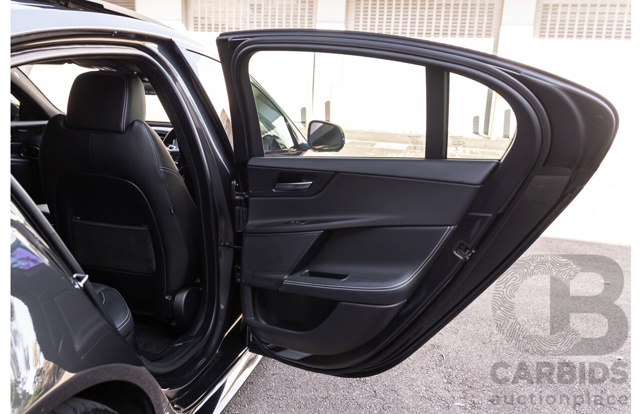 03/2018 Jaguar XE S 35t (280kW RWD) MY18 4d Sedan Carpathian Grey Metallic Supercharged V6 3.0L