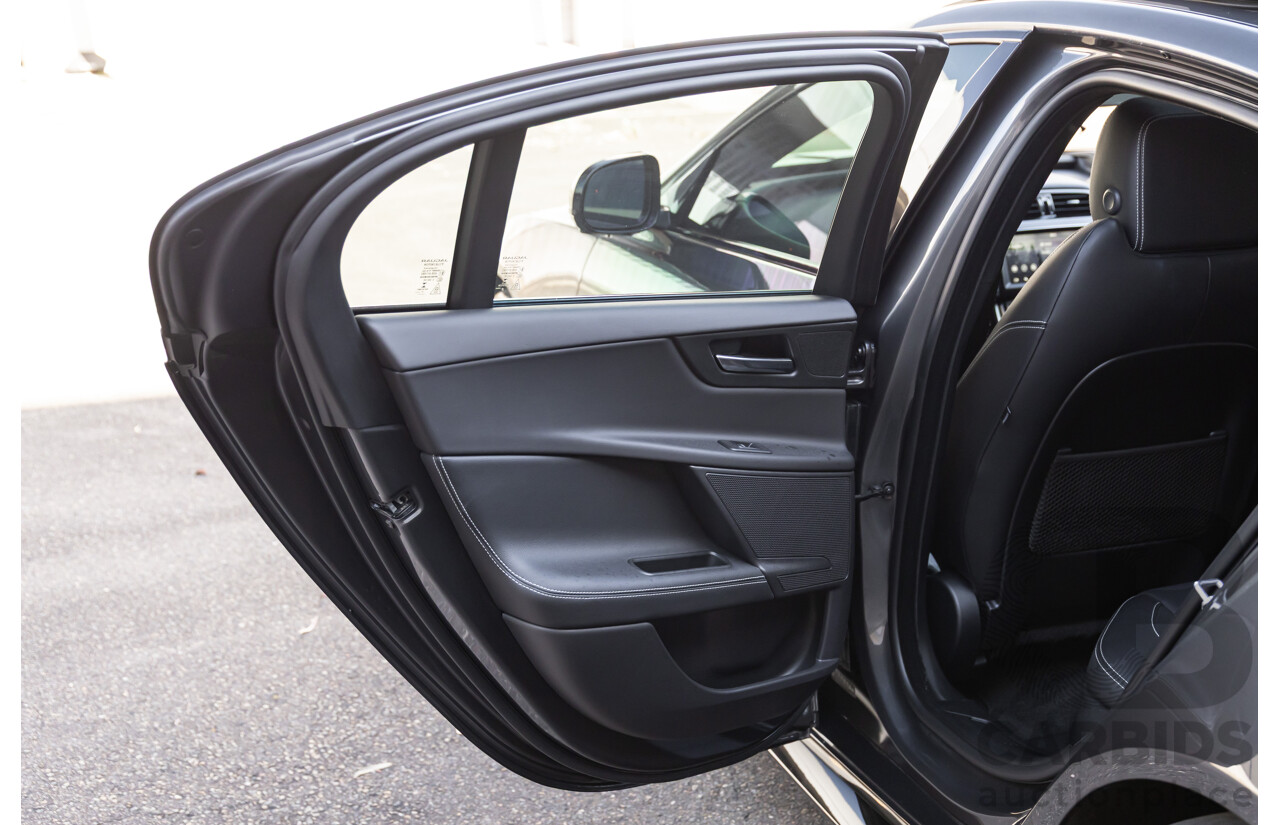 03/2018 Jaguar XE S 35t (280kW RWD) MY18 4d Sedan Carpathian Grey Metallic Supercharged V6 3.0L