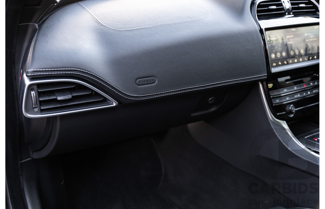 03/2018 Jaguar XE S 35t (280kW RWD) MY18 4d Sedan Carpathian Grey Metallic Supercharged V6 3.0L