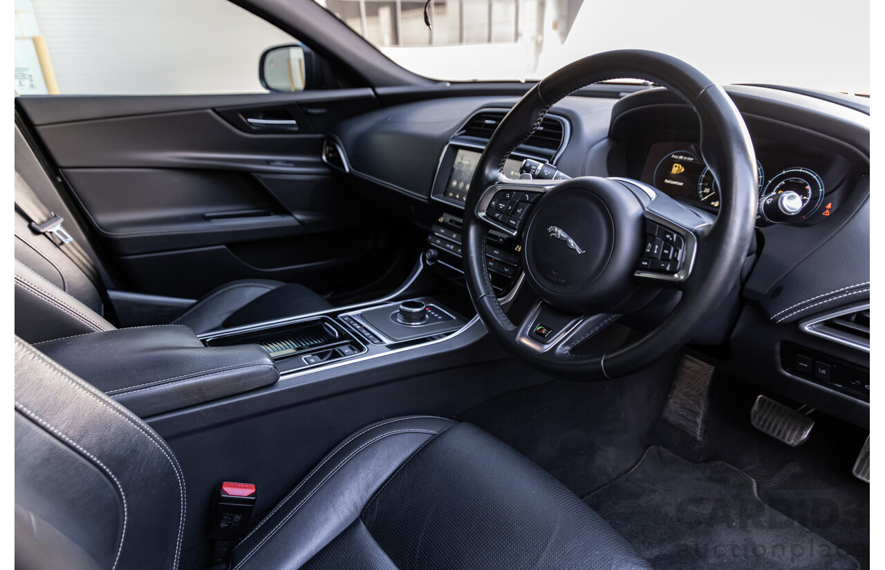 03/2018 Jaguar XE S 35t (280kW RWD) MY18 4d Sedan Carpathian Grey Metallic Supercharged V6 3.0L